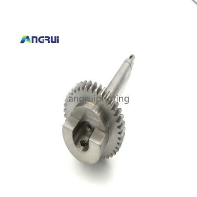 ANGRUI 用于海德堡印刷机配件SM74 PM74水辊齿轮轴 M2.030.013 不锈钢齿轴