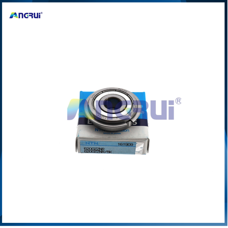 ANGRUI 适用于印刷机NTN轴承6200ZZNR/5K（带卡簧）34*14*9 