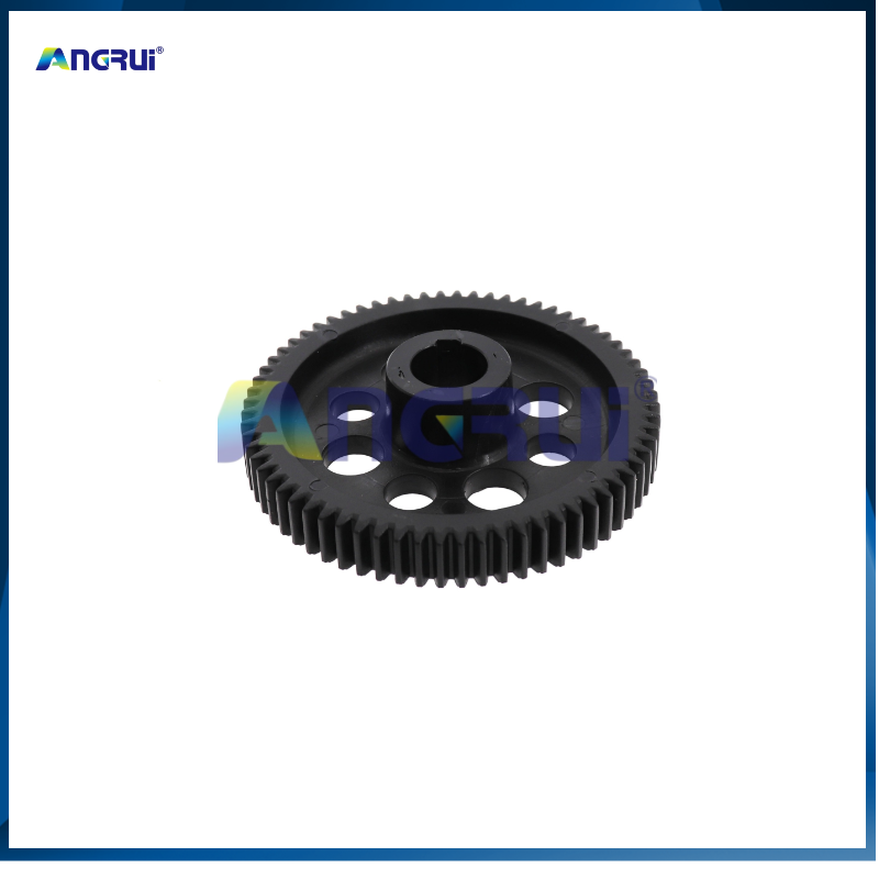 ANGRUI is suitable for Polar paper cutting machine gear black 68 teeth outer diameter 105 inner 19 height 19.5 total height 30 card slot 6mm accessories