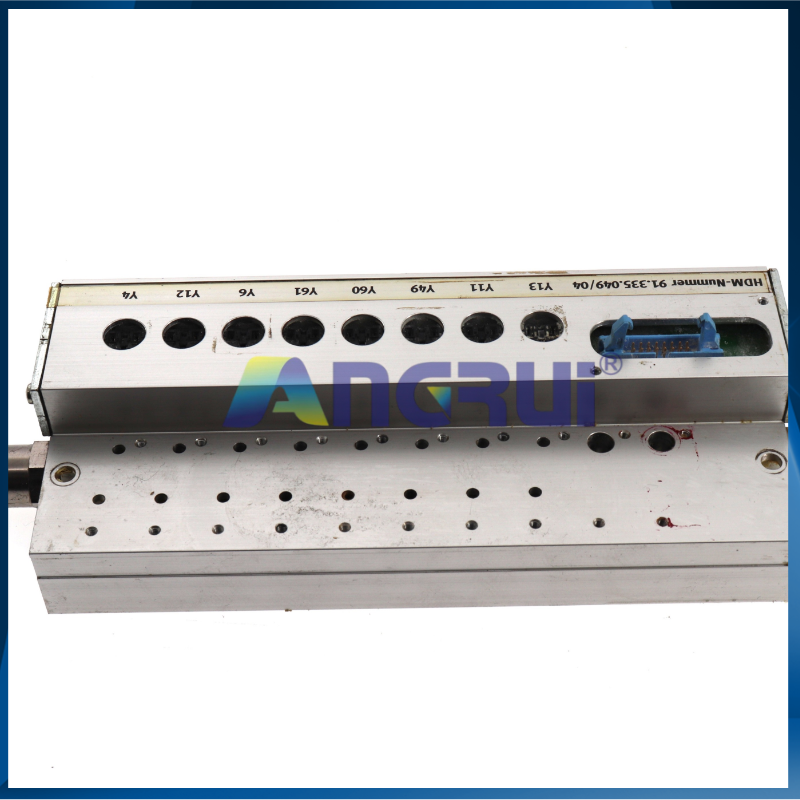 ANGRUI is suitable for the original second-hand solenoid valve base of Heidelberg offset printing press, position 8, 91.335.049